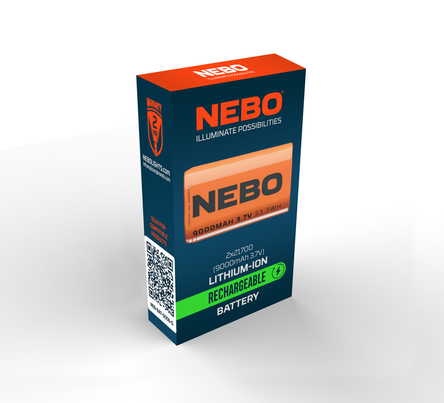 NEBO RECHARGEABLE BATTERY 2 X 21700