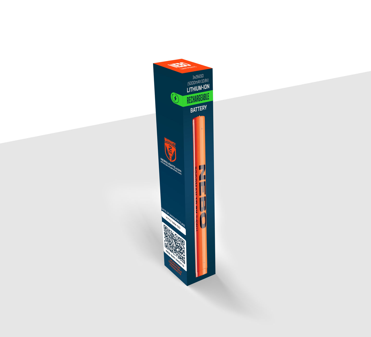 NEBO RECHARGEABLE BATTERY 3 X 26650