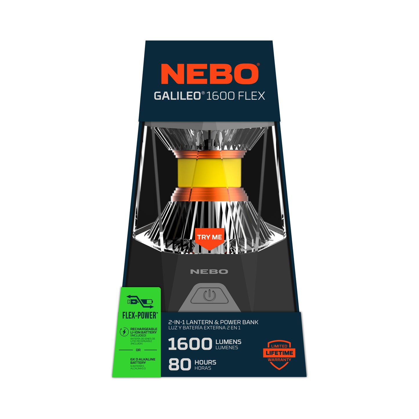 GALILEO™ 1600 FLEX, Rechargeable Lantern + Power Bank