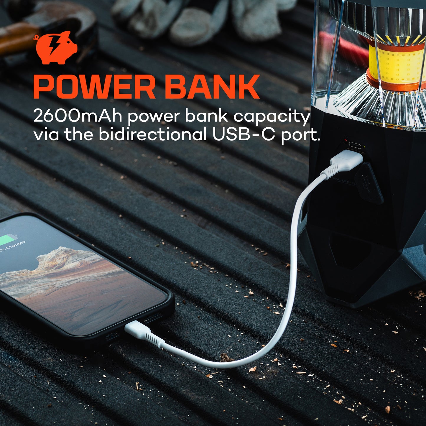 GALILEO™ 1600 FLEX, Rechargeable Lantern + Power Bank