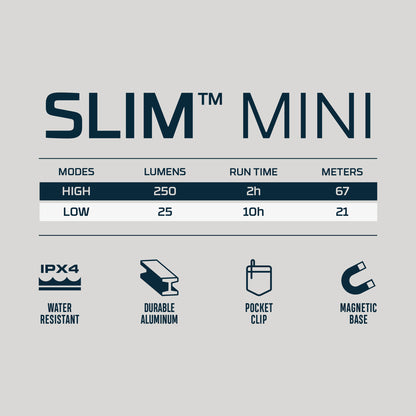 SLIM MINI Rechargeable Pocket Light